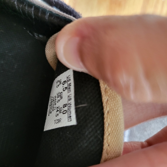 VANS gray navy sneakers size 6.5 - Picture 6 of 6